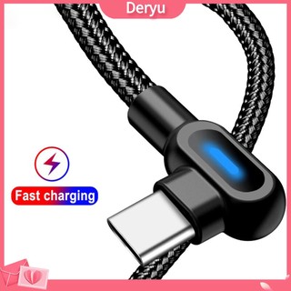 Dây cáp sạc nhanh OLAF 1m 90 độ Micro USB Type C thích hợp cho iPhone Android
