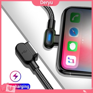 Dây cáp sạc nhanh OLAF 1m 90 độ Micro USB Type C thích hợp cho iPhone Android
