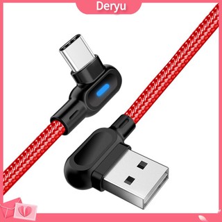 Dây cáp sạc nhanh OLAF 1m 90 độ Micro USB Type C thích hợp cho iPhone Android
