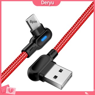 Dây cáp sạc nhanh OLAF 1m 90 độ Micro USB Type C thích hợp cho iPhone Android
