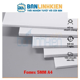 Fomex Dẻo 5MM A4, A5  làm mô hình  BANLINHKIEN