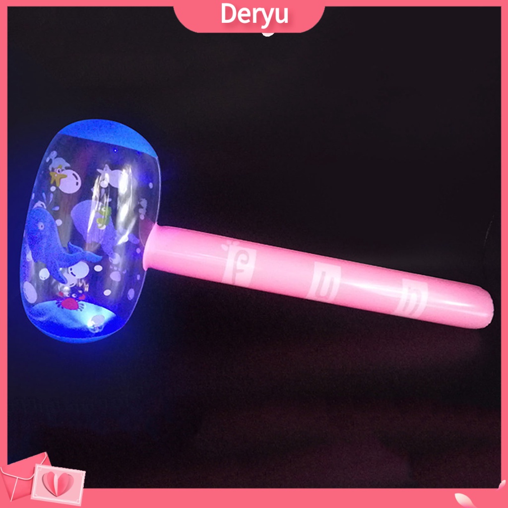 | Đồ Chơi Búa Bơm Hơi In Hoạt Hình Có Đèn Và Chuông Cho Bé