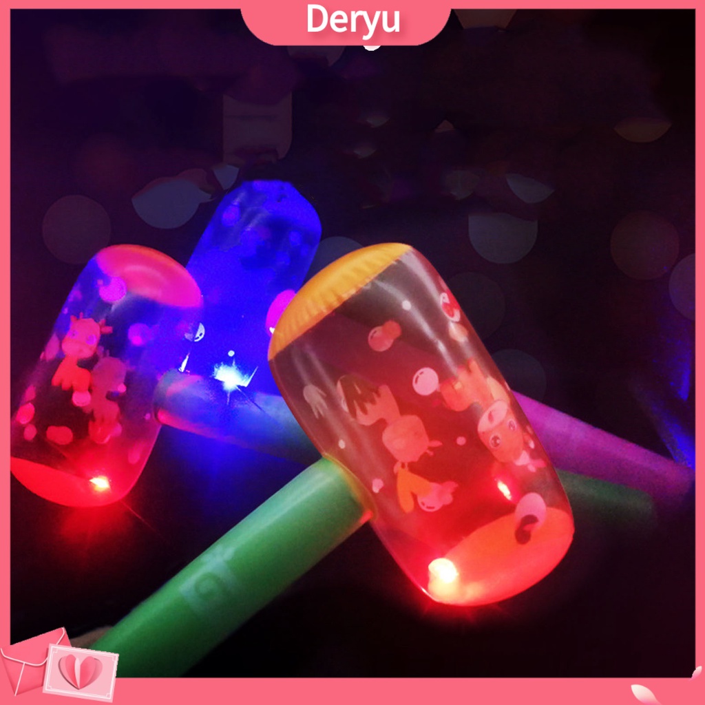 | Đồ Chơi Búa Bơm Hơi In Hoạt Hình Có Đèn Và Chuông Cho Bé