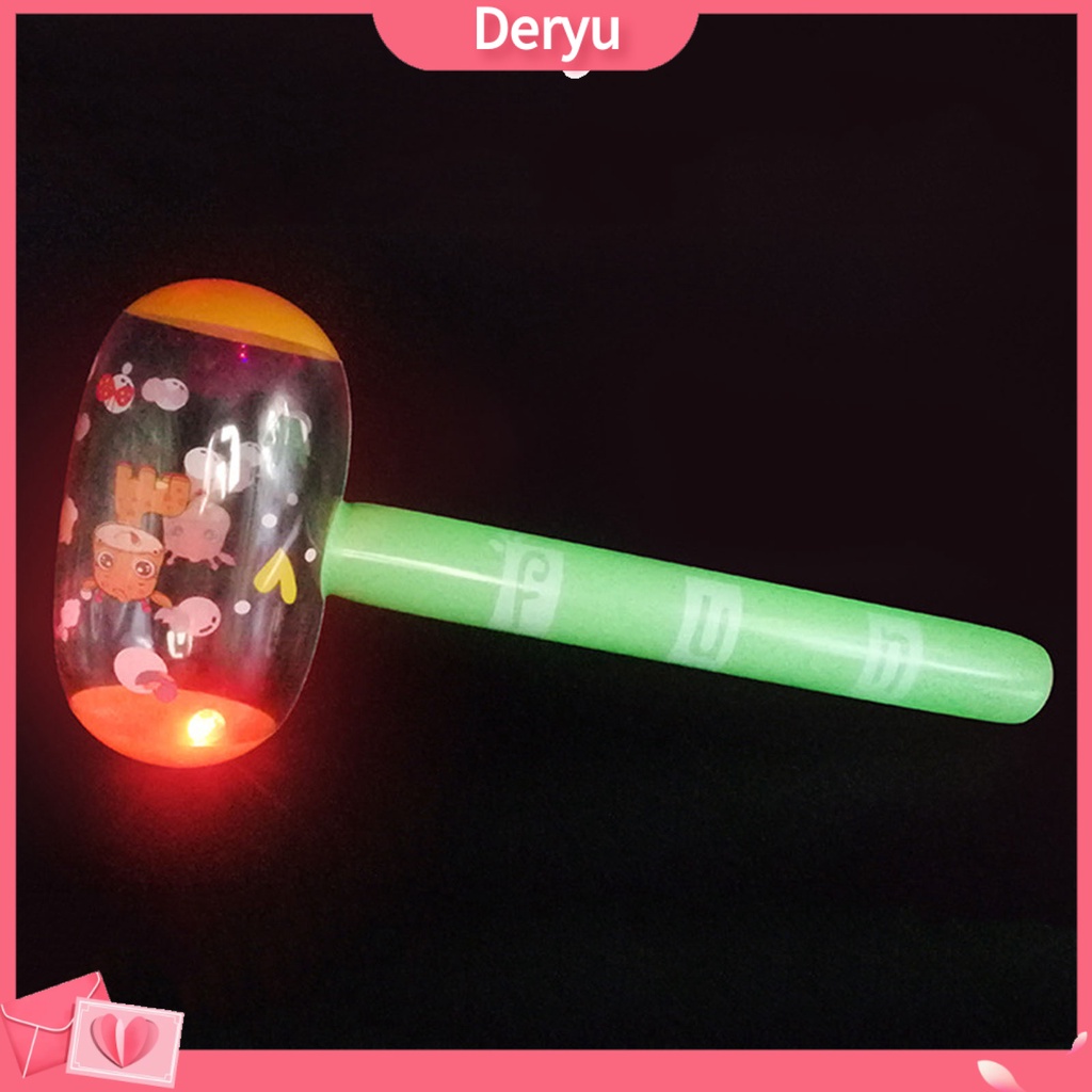 | Đồ Chơi Búa Bơm Hơi In Hoạt Hình Có Đèn Và Chuông Cho Bé