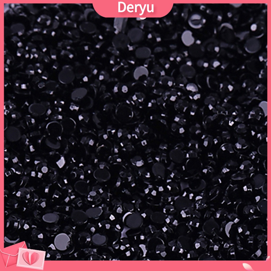 Set 2000 hạt đá lấp lánh nhiều màu sắc trang trí mắt kính/điện thoại 3mm