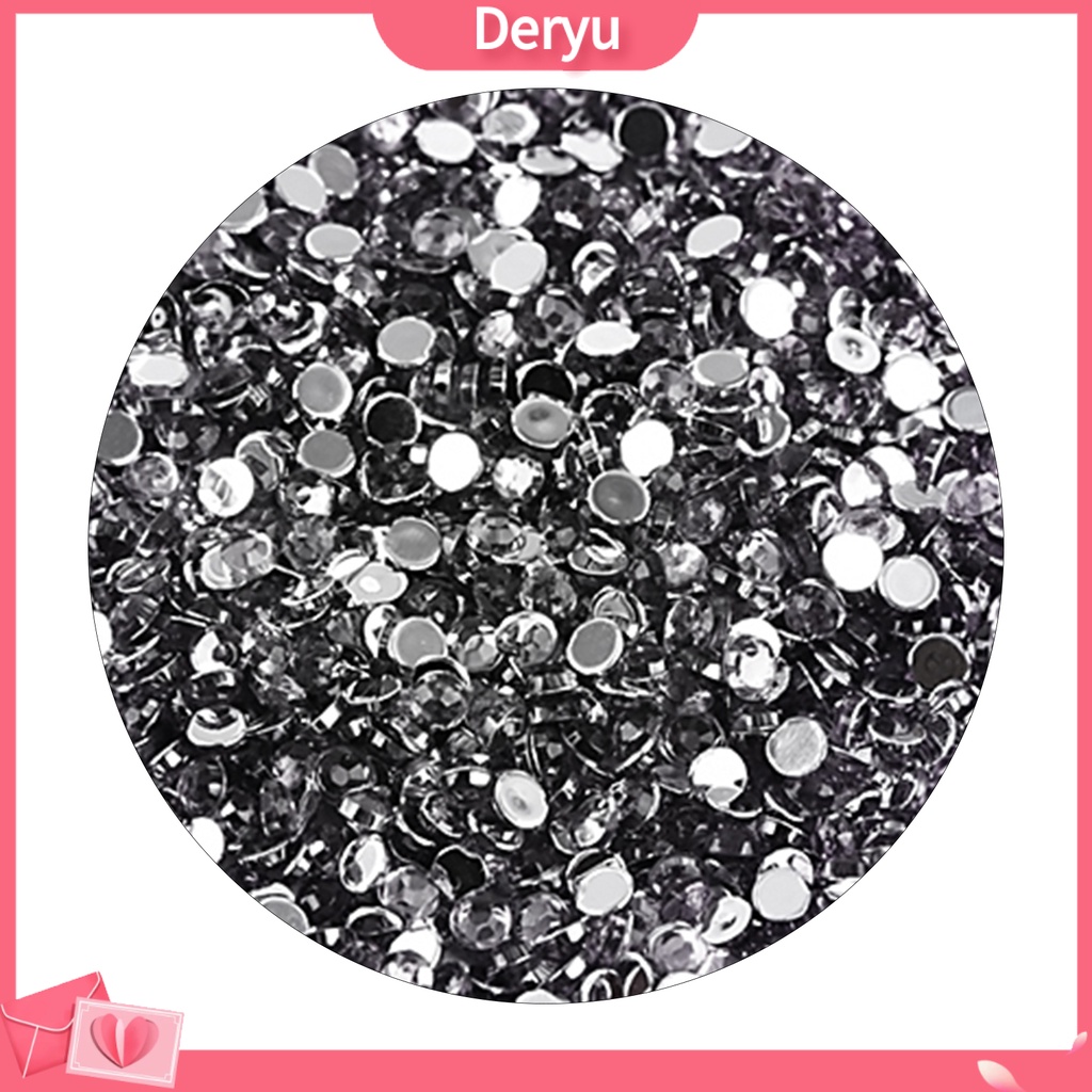 Set 2000 hạt đá lấp lánh nhiều màu sắc trang trí mắt kính/điện thoại 3mm