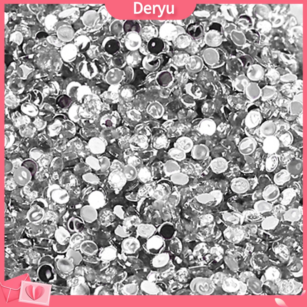 Set 2000 hạt đá lấp lánh nhiều màu sắc trang trí mắt kính/điện thoại 3mm