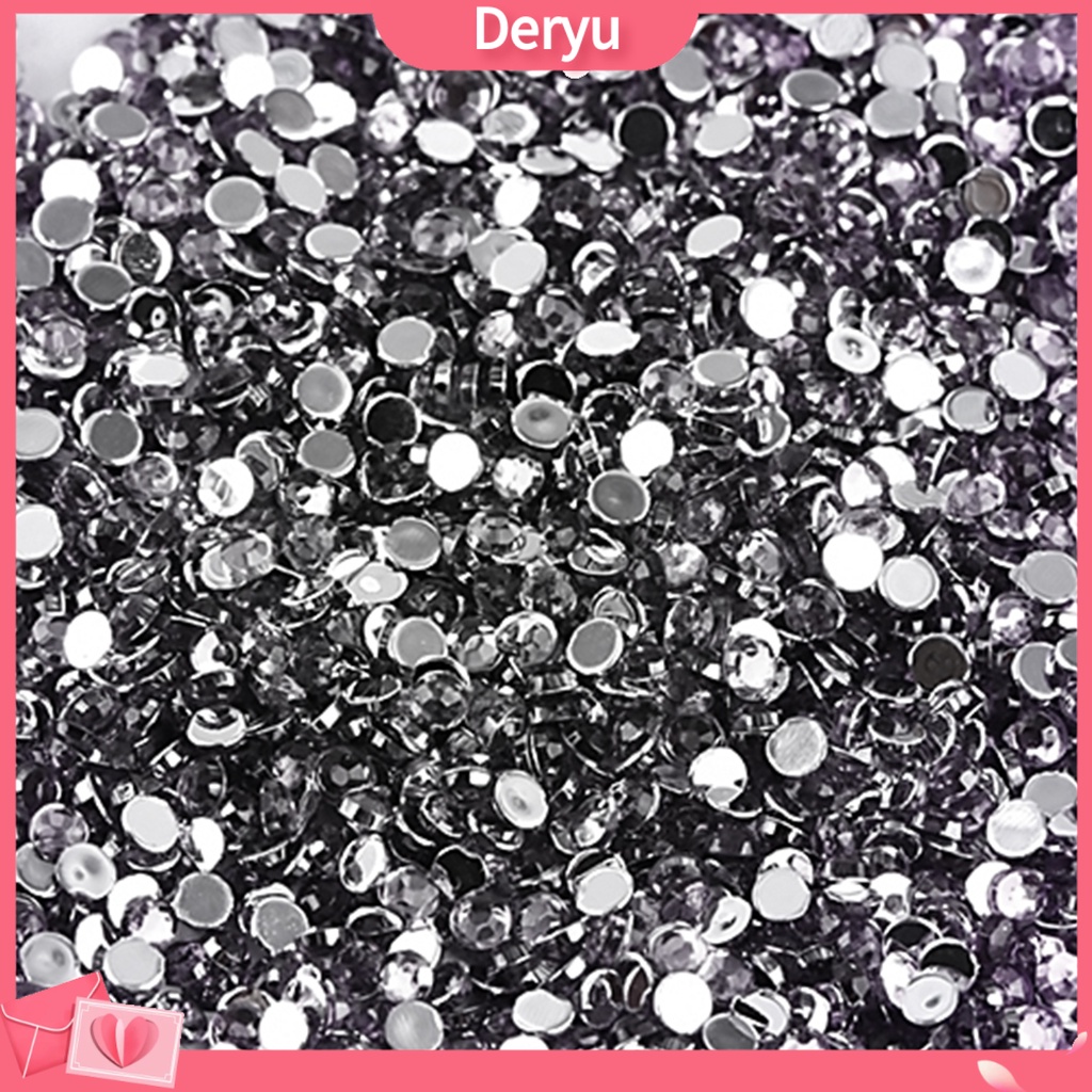 Set 2000 hạt đá lấp lánh nhiều màu sắc trang trí mắt kính/điện thoại 3mm
