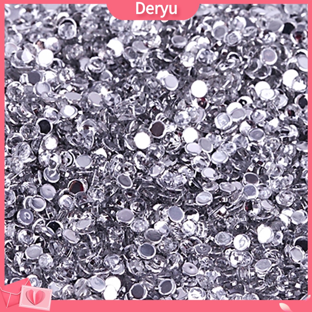 Set 2000 hạt đá lấp lánh nhiều màu sắc trang trí mắt kính/điện thoại 3mm