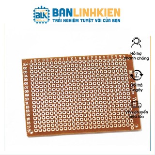 Phíp Đồng Lỗ - Bảng Mạch Đục Lỗ Sẵn PCB Nâu nhiều kích thước