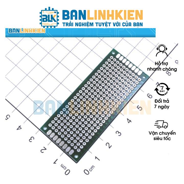 Phíp Đồng Lỗ - Bảng Mạch Đục Lỗ Sẵn PCB Nâu nhiều kích thước