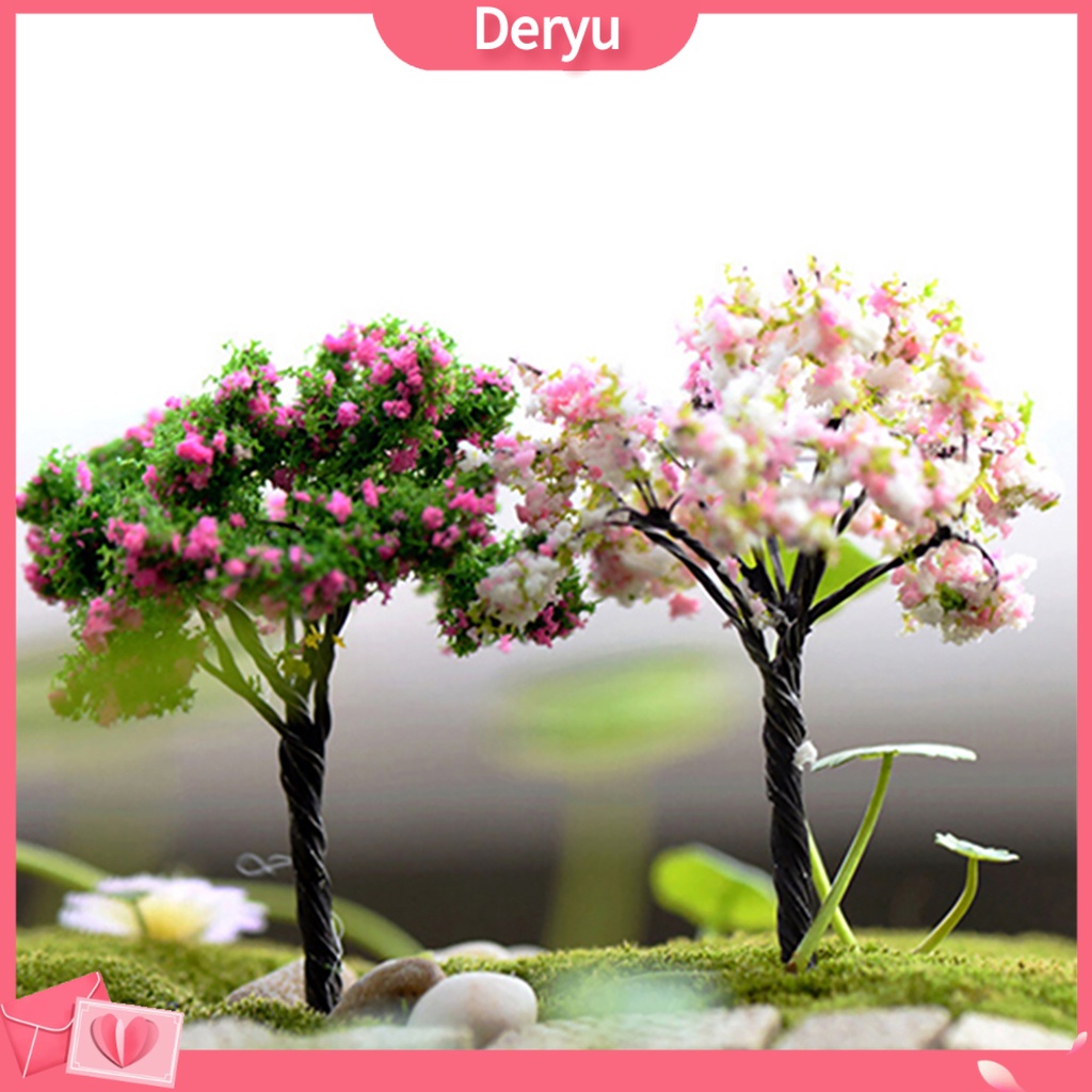 Mô hình cây thu nhỏ mini bằng nhựa trang trí phong cảnh/nhà búp bê