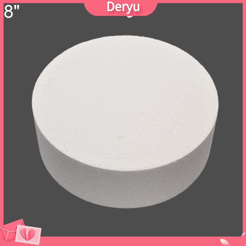 Mô hình bánh kem giả hình tròn 4/6/8 inch bằng xốp dùng luyện tập trang trí