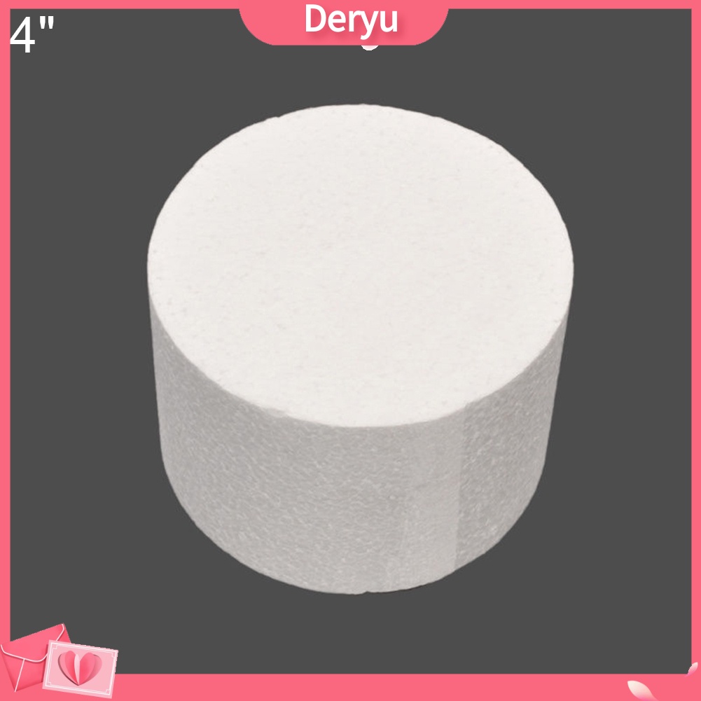 Mô hình bánh kem giả hình tròn 4/6/8 inch bằng xốp dùng luyện tập trang trí