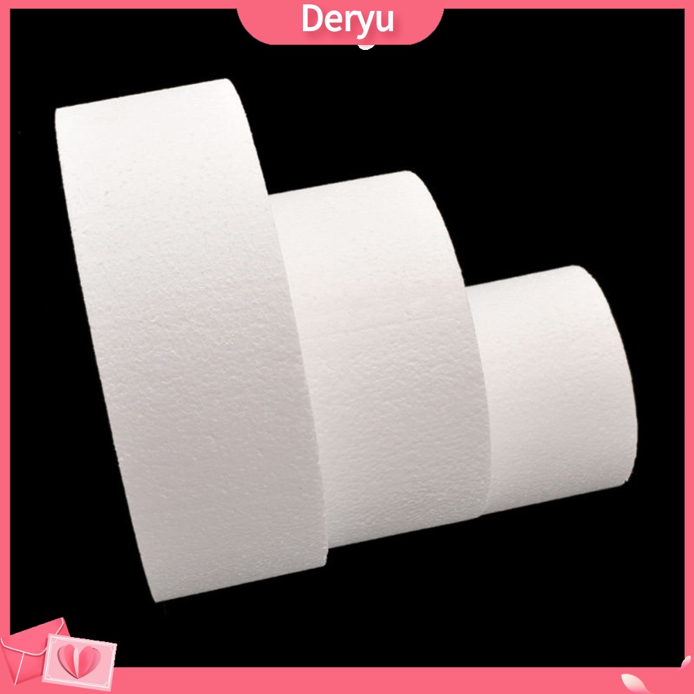 Mô hình bánh kem giả hình tròn 4/6/8 inch bằng xốp dùng luyện tập trang trí