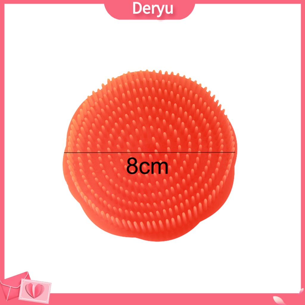 Bàn chải tròn massage da đầu bằng nhựa tiện dụng