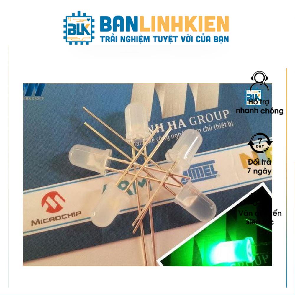 Led 5MM Xanh Lá Đục (30 Chiếc)  BANLINHKIEN