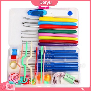 [HÀNG CÓ SẴN] Bộ 57 Dụng Cụ Đan Móc Len Tiện Lợi