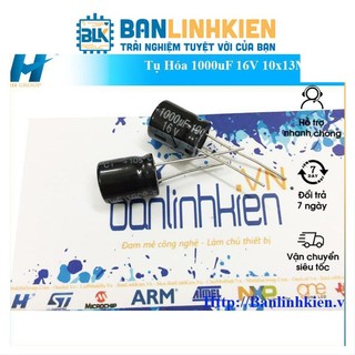 Tụ Hóa 1000uF 16V 10x13MM (5 chiếc)