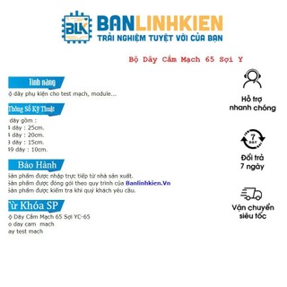 Bộ Dây Cắm Mạch 65 Sợi YC-65  Banlinhkien