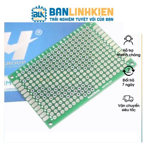Phíp Đồng Đục Lỗ PCB 4x6CM