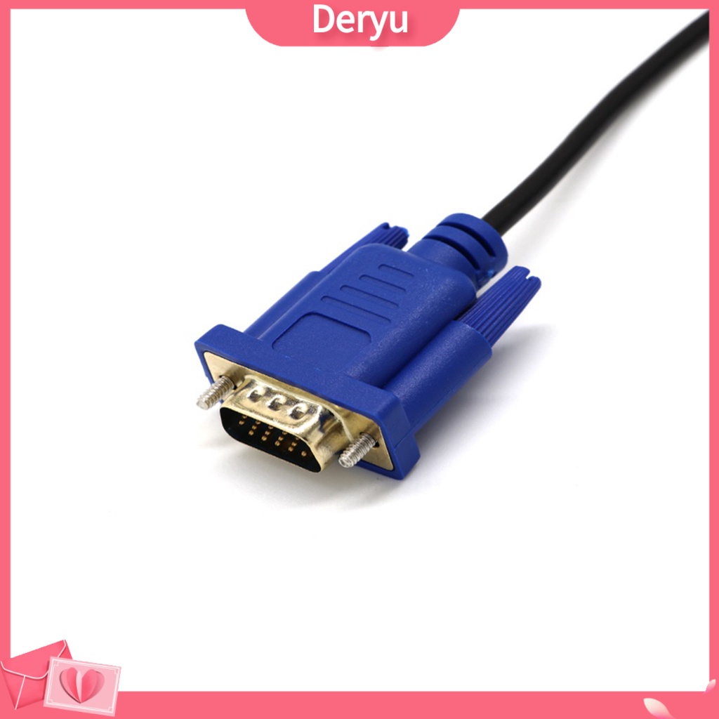 Dây cáp chuyển đổi cổng HDMI sang VGA dài 1.8m 1080P dành cho máy tính DVD HDTV