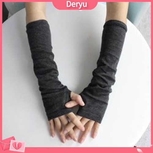 Găng tay len hở ngón phong cách cá tính cho nữ