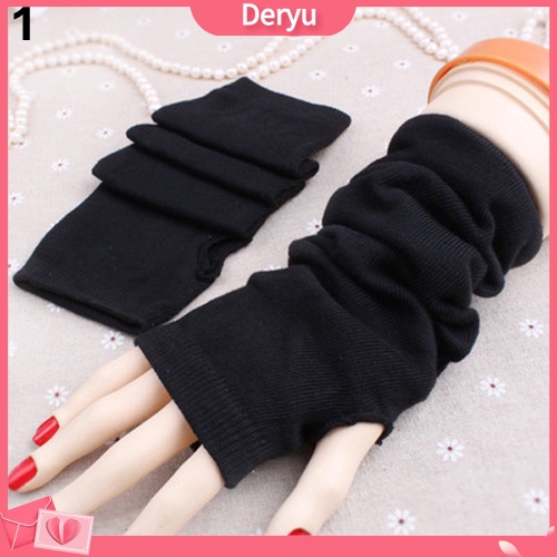 Găng tay len hở ngón phong cách cá tính cho nữ