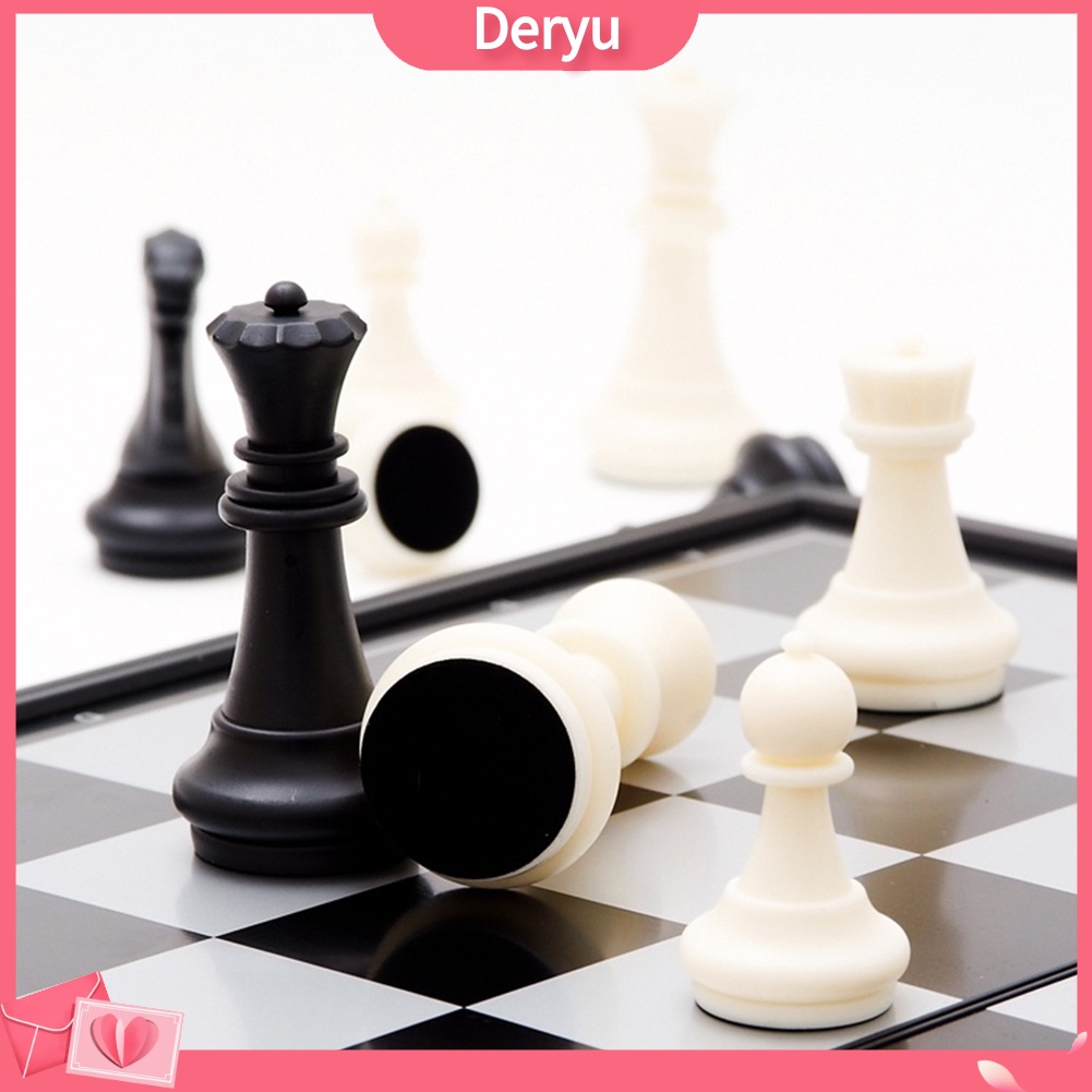 Bàn cờ vua hít nam châm có thể gập lại tiện dụng cho gia đình