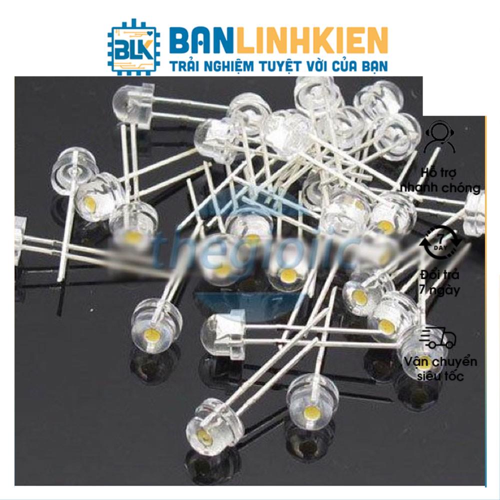 Combo 10 Chiếc Led 5MM Trắng Lùn Siêu Sáng