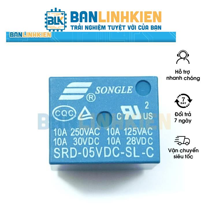 Relay 12V10A 5 Chân SRD