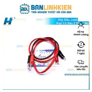 Dây Đầu Jack 910 Và Kẹp Cá Sấu 2 Dây 1 Mét
