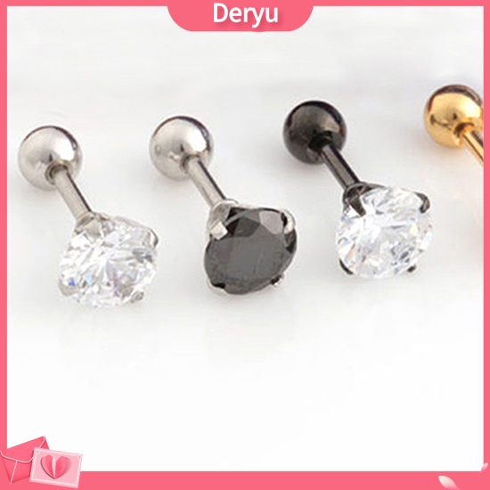 Khuyên tai đính đá thiết kế thời trang dành cho nam và nữ