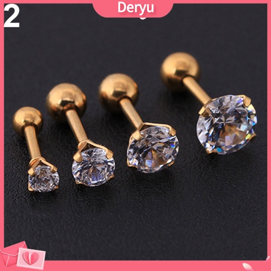 Khuyên tai đính đá thiết kế thời trang dành cho nam và nữ