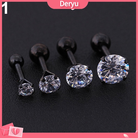 Khuyên tai đính đá thiết kế thời trang dành cho nam và nữ