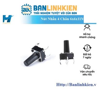 Nút Nhấn 4 Chân DIP Các Kích Thước( Túi 10 con)