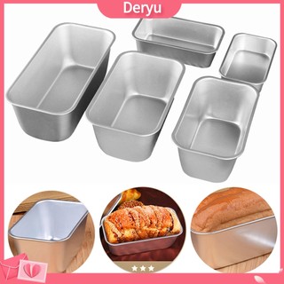 Khuôn làm bánh chống dính không lủng bằng hợp kim nhôm hình chữ nhật dùng cho nhà bếp