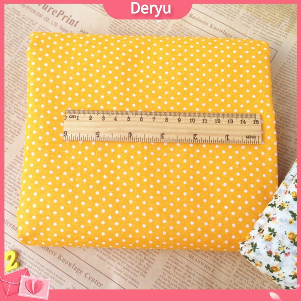 Set 7 tấm vải cotton họa tiết tùy chọn dùng may vá làm đồ thủ công DIY