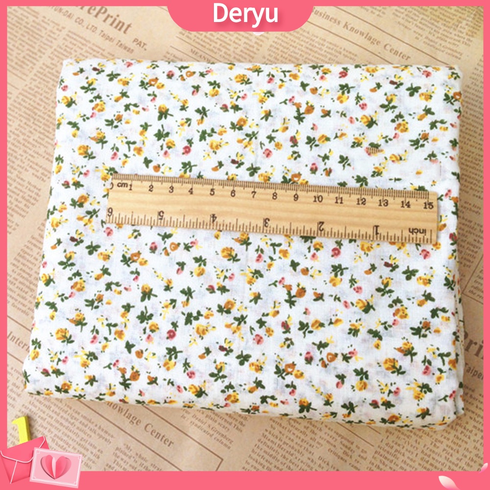 Set 7 tấm vải cotton họa tiết tùy chọn dùng may vá làm đồ thủ công DIY
