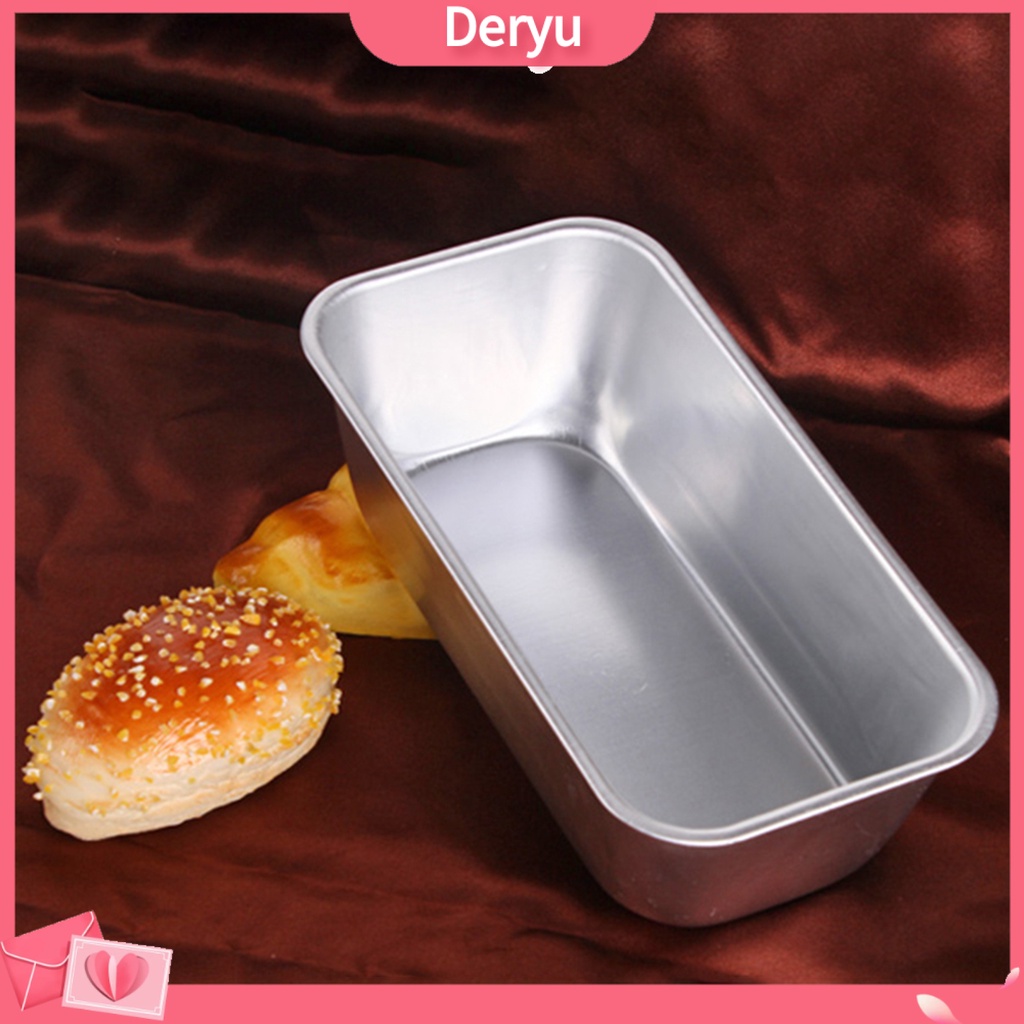Khuôn làm bánh chống dính không lủng bằng hợp kim nhôm hình chữ nhật dùng cho nhà bếp