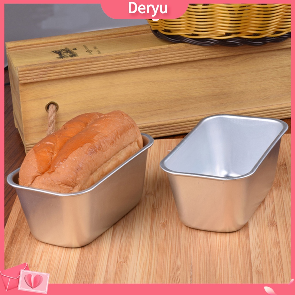 Khuôn làm bánh chống dính không lủng bằng hợp kim nhôm hình chữ nhật dùng cho nhà bếp