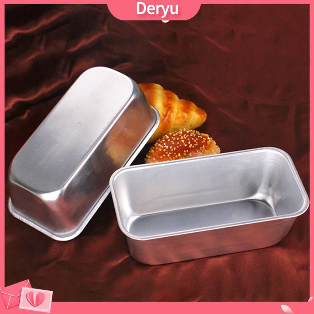 Khuôn làm bánh chống dính không lủng bằng hợp kim nhôm hình chữ nhật dùng cho nhà bếp