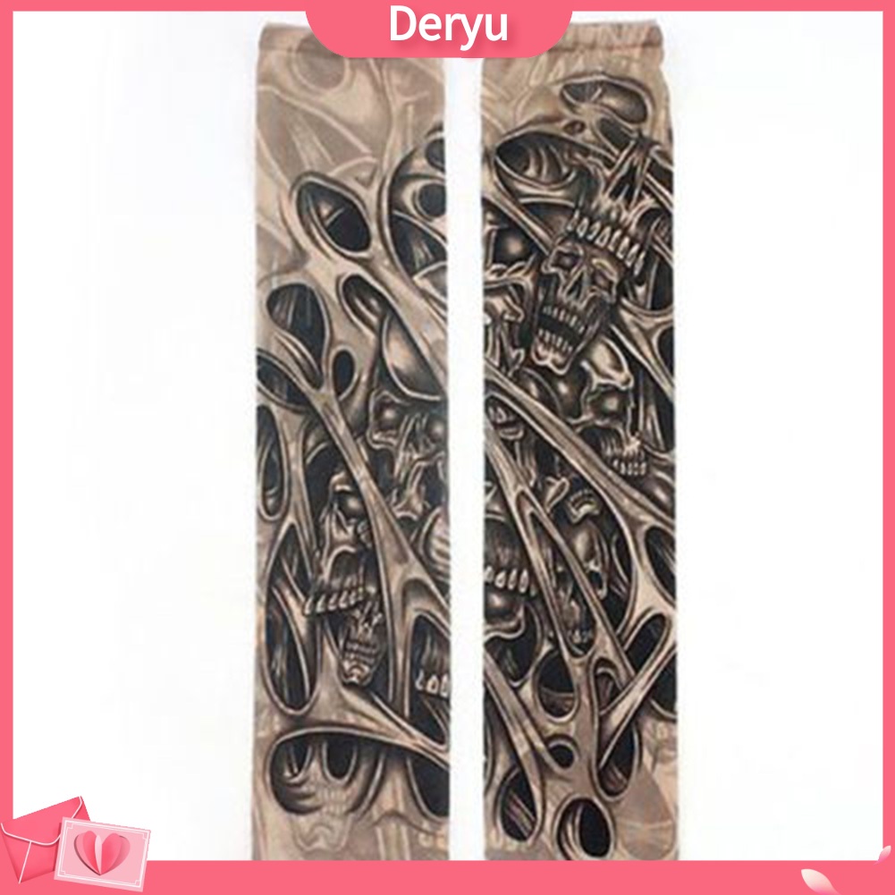 Ống tay hình xăm giả co giãn chống tia UV bảo vệ cánh tay cho nam nữ