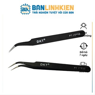 Nhíp Kẹp Linh Kiện PT-15 Cong (Gắp Đá Nail, Nối Mi, Nhặt Lông Yến)