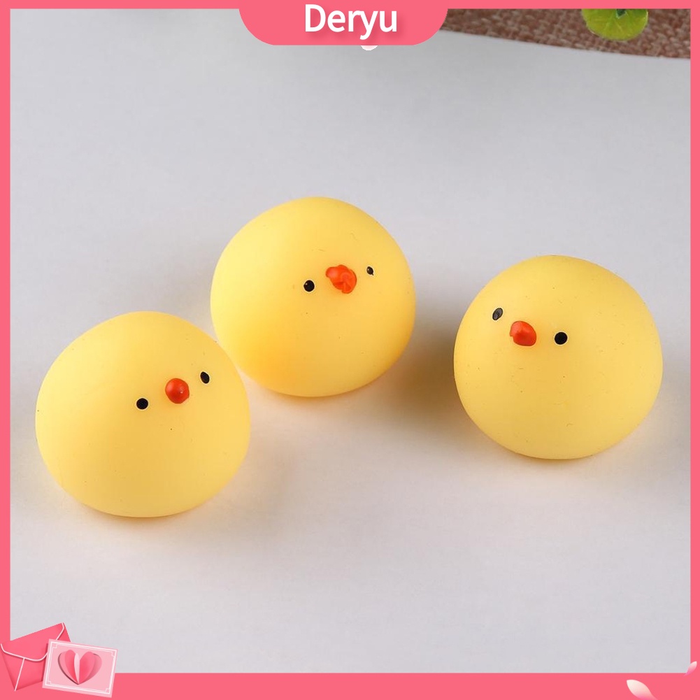 Đồ chơi bóp tay đàn hồi hình con gà mini vui nhộn giảm căng thẳng