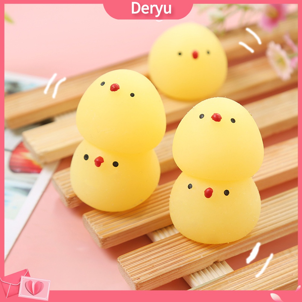 Đồ chơi bóp tay đàn hồi hình con gà mini vui nhộn giảm căng thẳng