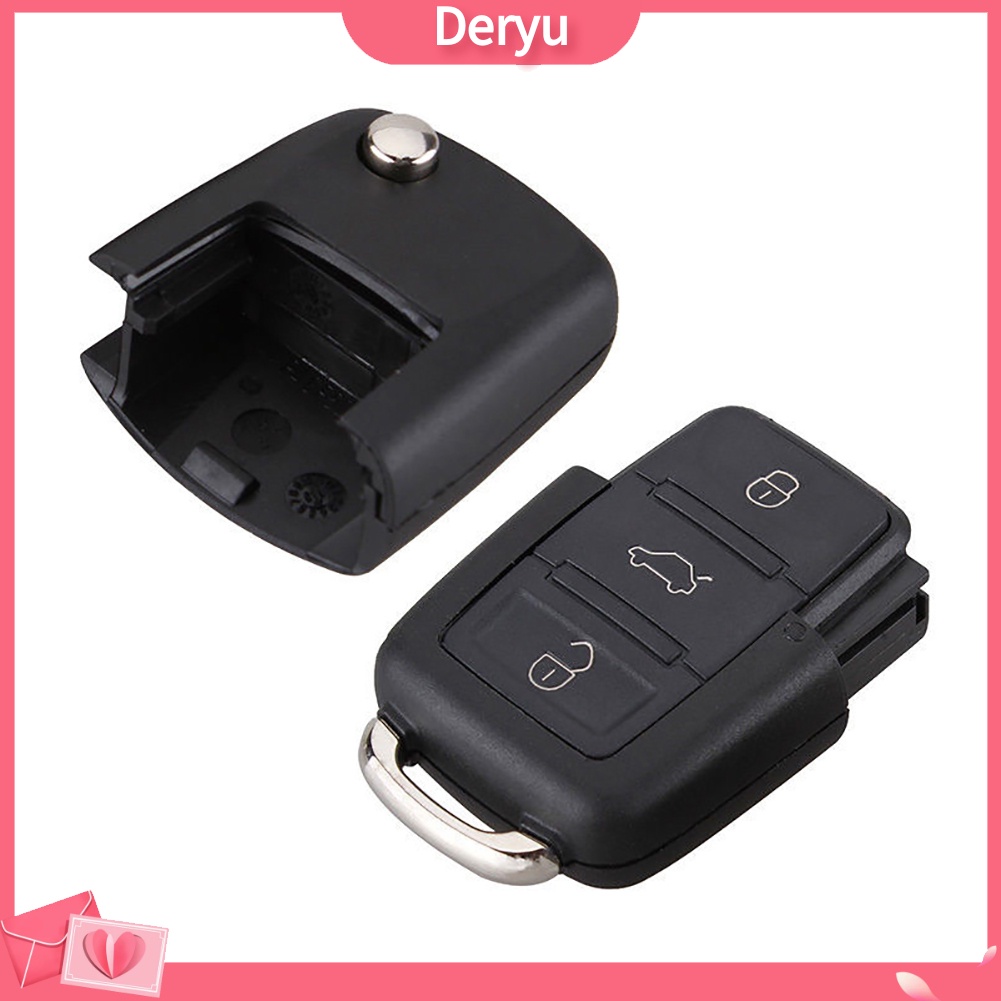 | Vỏ ChìA KhóA ĐiềU KhiểN Từ Xa, 3 NúT BấM Cho Xe Bora Passat Golf Polo Jetta