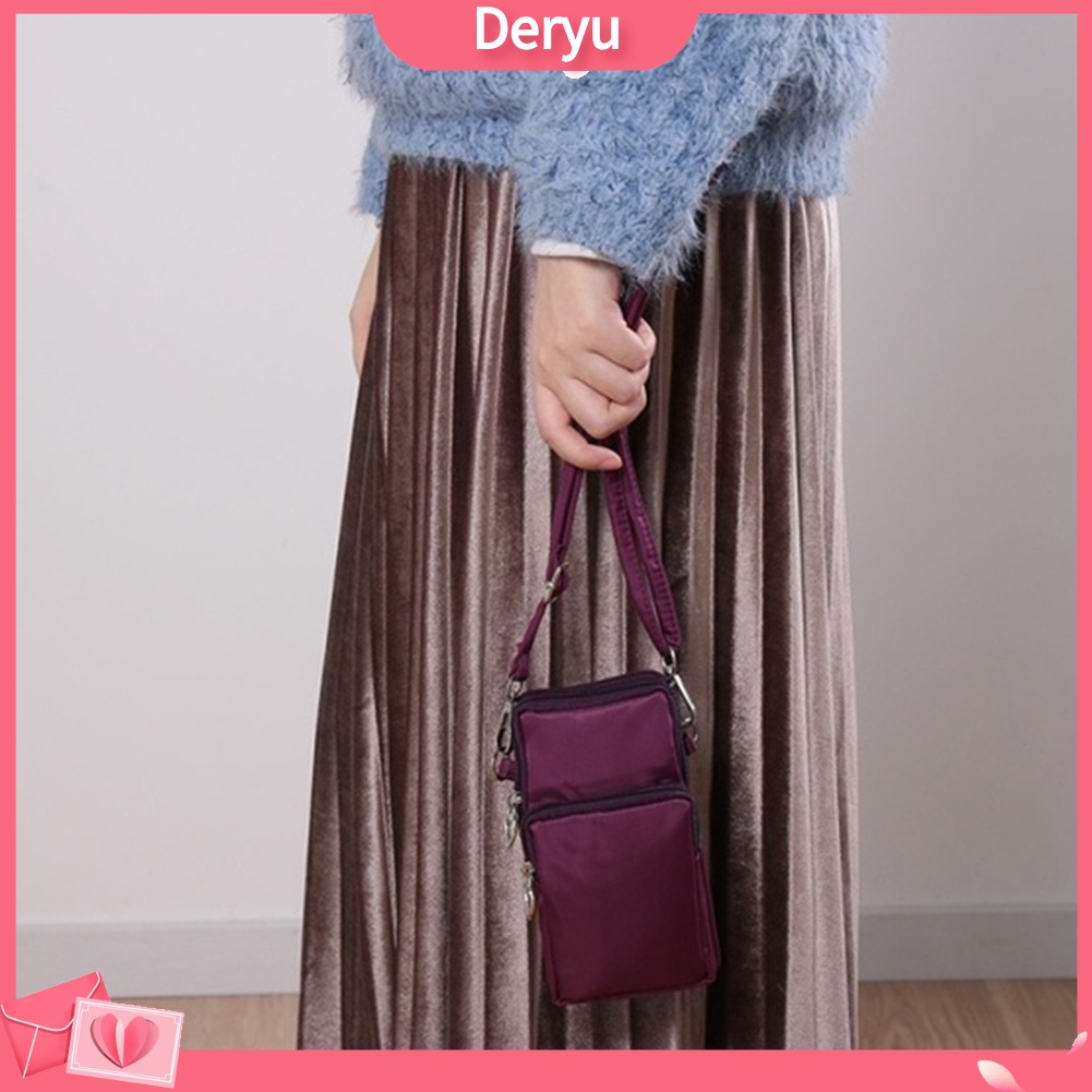 Túi đựng điện thoại mini vải oxford siêu nhẹ dùng đeo chéo/ xách tay thời trang cho nữ