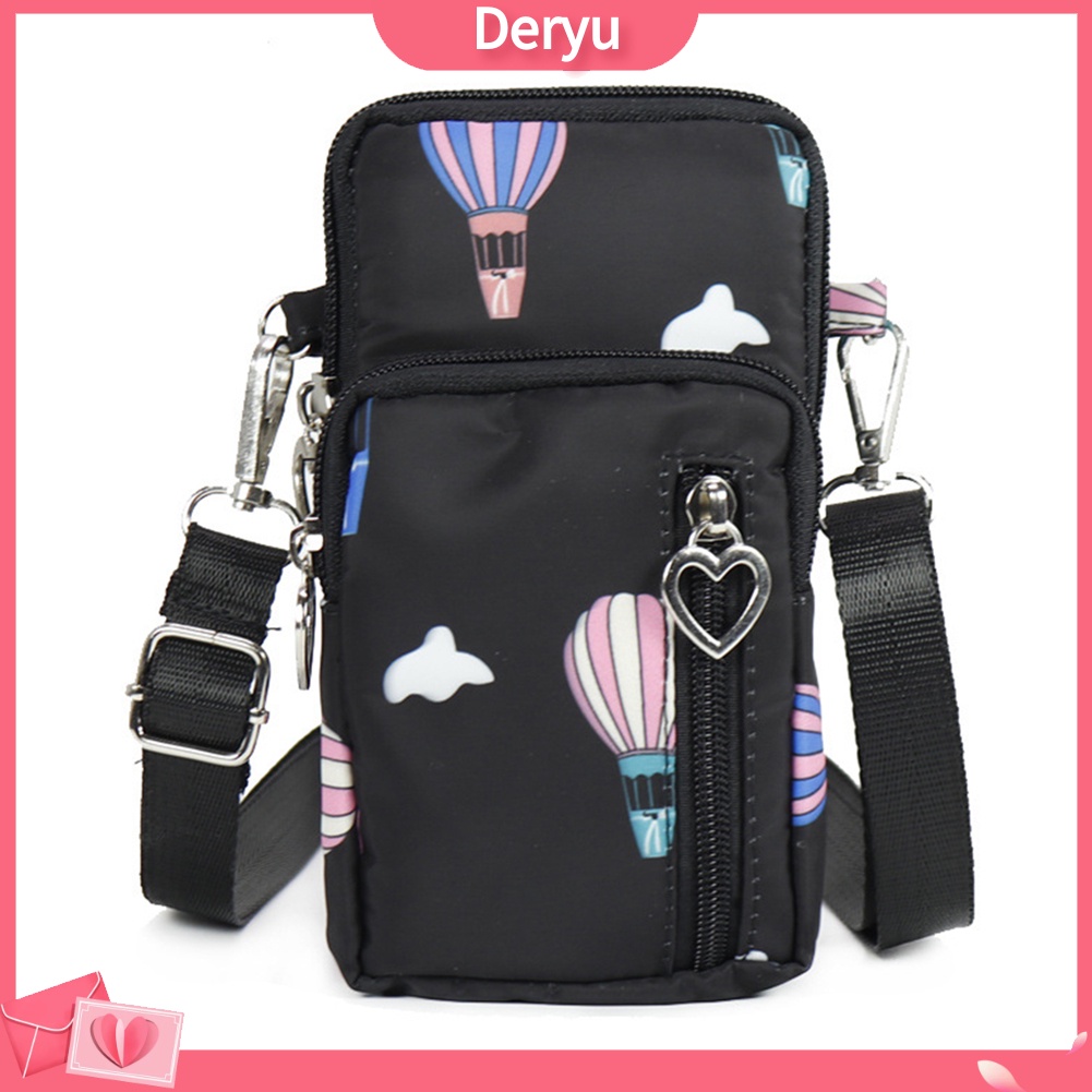 Túi đựng điện thoại mini vải oxford siêu nhẹ dùng đeo chéo/ xách tay thời trang cho nữ