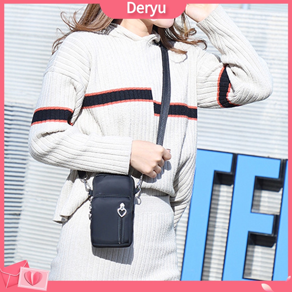 Túi đựng điện thoại mini vải oxford siêu nhẹ dùng đeo chéo/ xách tay thời trang cho nữ